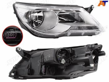 Фара правая (с электрокорректором) SAT Volkswagen Tiguan  NF (2006-2011) дорестайлинг