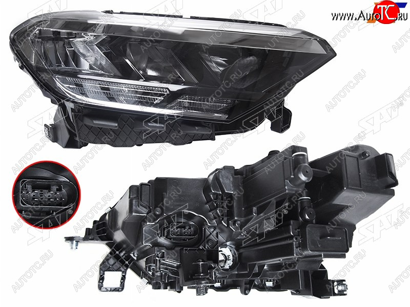 13 399 р. Фара правая SAT Volkswagen Polo Mk6 лифтбек (2020-2022)  с доставкой в г. Кемерово