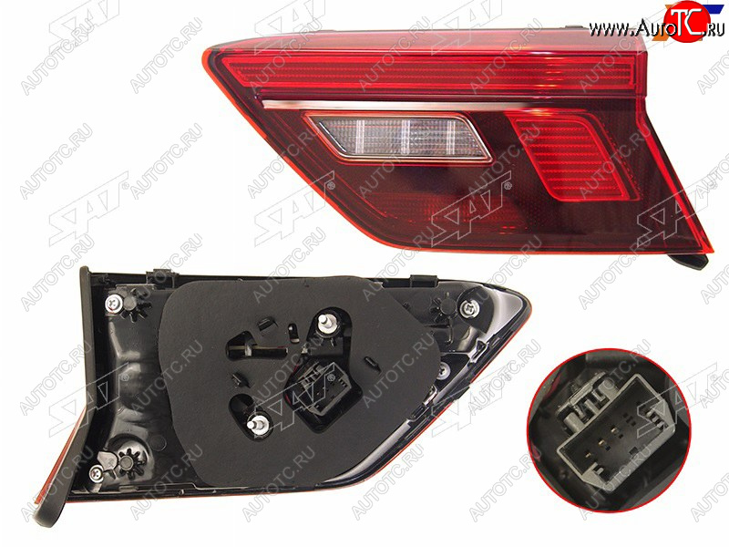 6 999 р. Правый фонарь (LED, внутренний) SAT Volkswagen Tiguan Mk2 дорестайлинг (2016-2020)  с доставкой в г. Кемерово