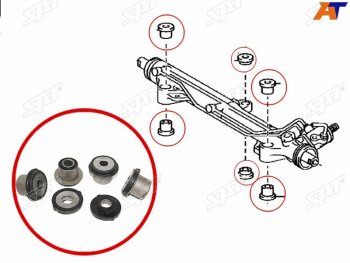 Втулка рулевой рейки Toyota Land Cruiser (J200) 07-21  Lexus LX 07-23  Toyota Sequoia 07-17 SAT ST-44200-60170B