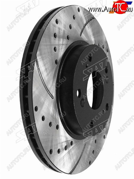 6 499 р. Комплект дисков тормозных передний перфорированные (Ø262 mm) SAT Honda Accord 7 CL седан дорестайлинг (2002-2005)  с доставкой в г. Кемерово