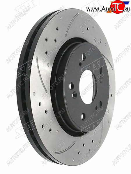 7 999 р. Комплект дисков тормозных передний перфорированные (Ø293 mm) SAT  Honda CR-V  RE1,RE2,RE3,RE4,RE5,RE7 (2007-2012) дорестайлинг, рестайлинг  с доставкой в г. Кемерово