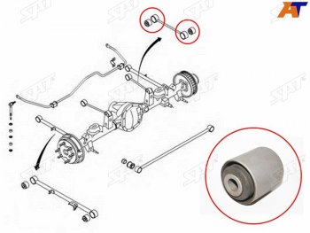299 р. Сайлентблок SsangYong Actyon 05-10  Actyon Sports 06-12  Korando 96-06  Kyron 05-16 SAT ST-4542105000  с доставкой в г. Кемерово. Увеличить фотографию 1