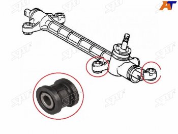 Втулка рулевой рейки Toyota Corolla (E150,E120) 00-13  Corolla Fielder (E120,E140) 00-12  Corolla SAT ST-45510-12290B2