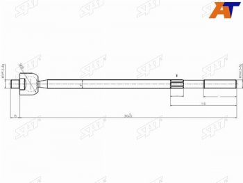 Тяга рулевая TOYOTA BBCALDINACARINACORONAECHOGAIAIPSUMISTNADIARAUMVITZYARIS 4WD 92-05 SAT ST-45503-59055