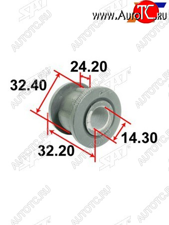 193 р. Втулка рулевой рейки Toyota Land Cruiser (J100) 98-07  Lexus LX 98-07  Toyota Land Cruiser Cygnus SAT ST-45522-60010  с доставкой в г. Кемерово