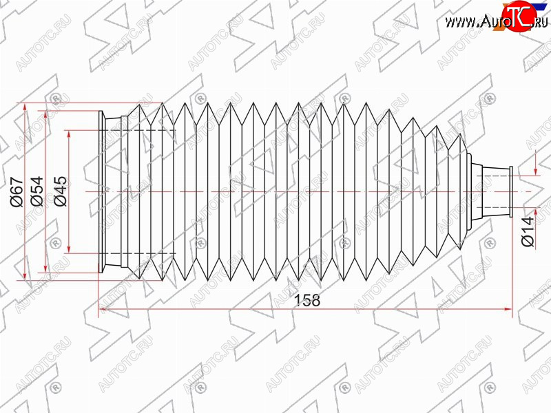 295 р. Пыльник рулевой рейки TOYOTA MARK2CHASERCRESTA 92- LH=RHARISTO 91-97 LH SAT ST-45535-30010  с доставкой в г. Кемерово