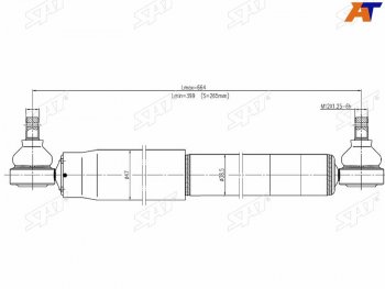 Демпфер рулевого управления TOYOTA LAND CRUISER 90-97 SAT ST-45700-69055