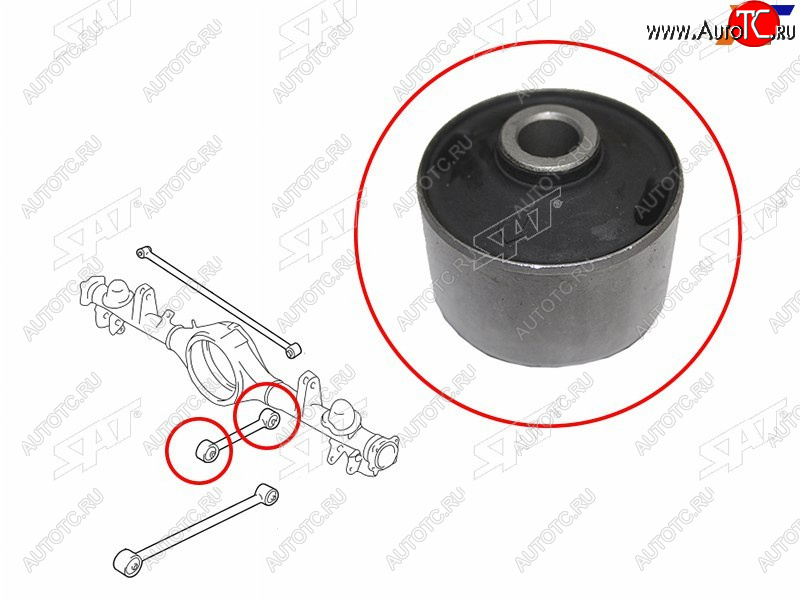 399 р. Сайлентблок Suzuki Escudo 97-05  Grand Vitara 97-05 SAT ST-46201-65D50B  с доставкой в г. Кемерово