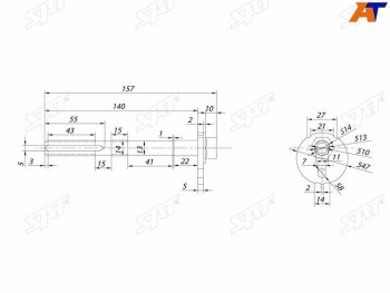 459 р. Эксцентрик нижнего рычага TOYOTA FJ CRUISERFORTUNERSURFLAND CRUISER PRADOLEXUS GX470 02- SAT ST-48190-60020  с доставкой в г. Кемерово. Увеличить фотографию 1