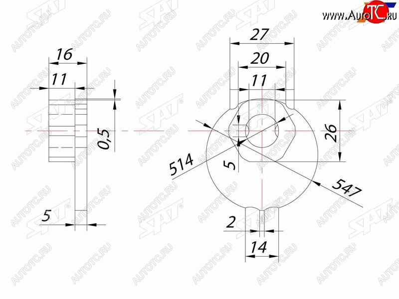 233 р. Гайка эксцентрика нижнего рычага TOYOTA FJ CRUISERSURFLAND CRUISERPRADOLEXUS GXLX470 98- SAT ST-48198-60011  с доставкой в г. Кемерово