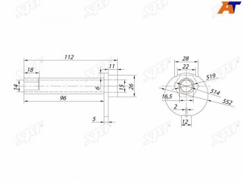 Болт эксцентрика TOYOTA 4RUNNERFJ CRUISERHILUX SURFLAND CRUISER PRADOLEXUS GX470 02- SAT ST-48409-60020