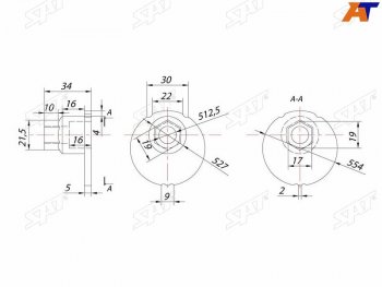 Гайка эксцентрика нижнего рычага TOYOTA FJ CRUISERSURFLAND CRUISERLEXUS GX470SEQUOIATUNDRA 95- SAT ST-48452-35020