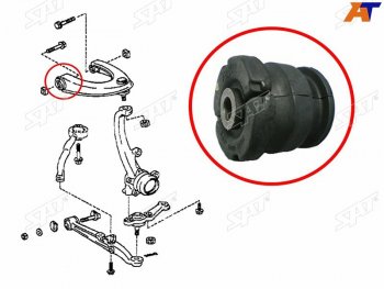 329 р. Сайлентблок Toyota Crown 95-07  Mark II (X90,X100,X110) 92-04  Lexus IS 98-05  Toyota Altezza 98- SAT ST-48632-30100  с доставкой в г. Кемерово. Увеличить фотографию 1