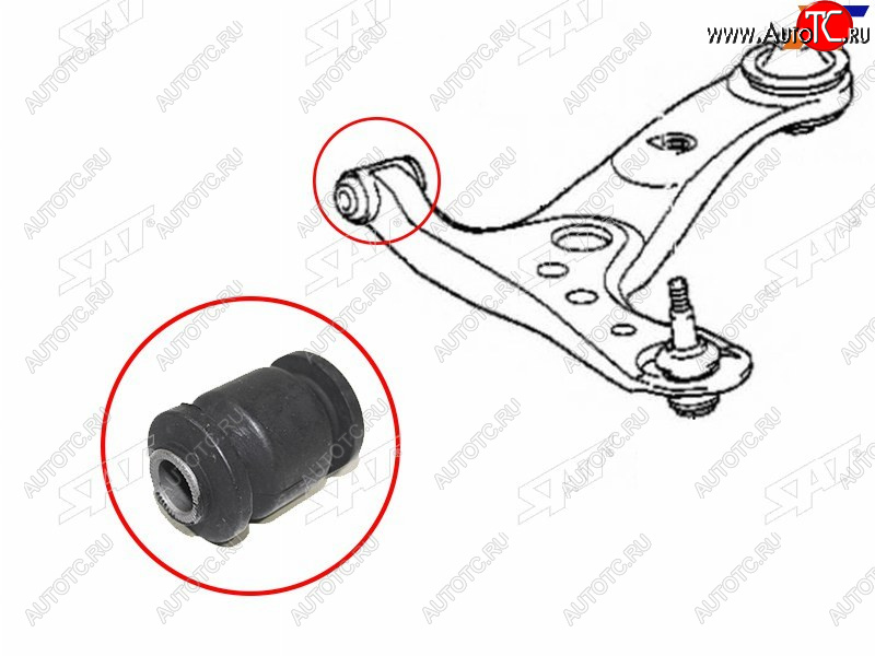 293 р. Сайлентблок Toyota Caldina (T240) 02-07  Noah 01-22  Wish 03-09  Ipsum (ACM20) 01-09 SAT ST-48654-49045  с доставкой в г. Кемерово