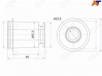 Сайлентблок переднего нижнего рычага FR SAT Toyota Tundra XK70 (2021-2025)