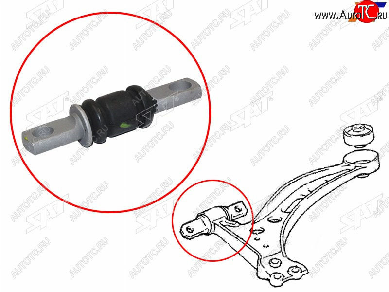 539 р. Сайлентблок Toyota Allion (T240,T260) 01-21  Avensis (T250) 03-08  Caldina (T240) 02-07  Camry (X SAT ST-48654-33040  с доставкой в г. Кемерово