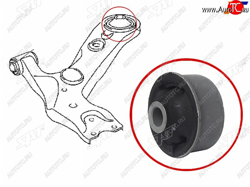 579 р. Сайлентблок Chery Tiggo T11 05-16  Mitsubishi ASX 10-20  Lancer 02-17  Outlander 02-22  Toyota A SAT ST-48655-02080  с доставкой в г. Кемерово