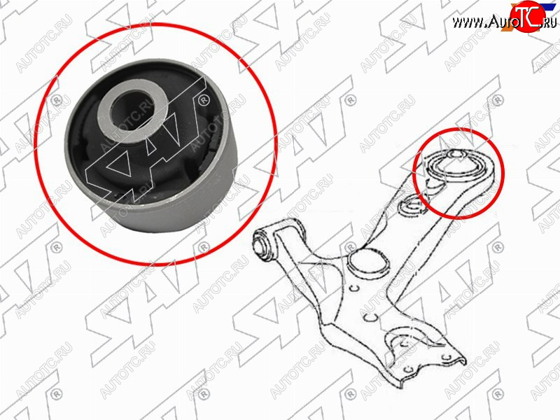 599 р. Сайлентблок переднего рычага задний TOYOTA RAV4 05-ESTIMAPREVIATARAGO 06-ALPHAR SAT ST-48655-28030  с доставкой в г. Кемерово