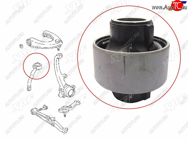 449 р. Сайлентблок Toyota Crown 95-07  Mark II (X90,X100,X110) 92-04  Lexus IS 98-05  Toyota Altezza 98- SAT ST-48655-22030  с доставкой в г. Кемерово