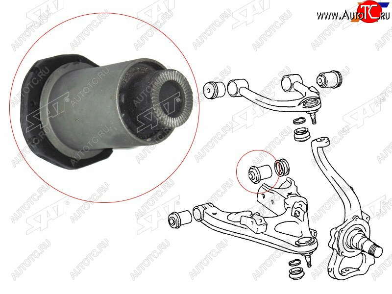 759 р. Сайлентблок Toyota Land Cruiser (J100) 98-07  Lexus LX 98-07  Toyota Land Cruiser Cygnus 98-07 (Сн SAT ST-48655-60020  с доставкой в г. Кемерово