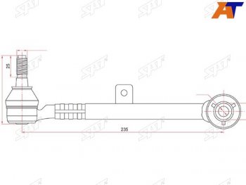 1 239 р. Тяга задняя поперечная TOYOTA ARISTOBREVISCROWNMARK2PROGRESVEROSSALEXUS GSSC300400 97- SAT ST-48705-30080  с доставкой в г. Кемерово. Увеличить фотографию 1