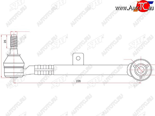 1 239 р. Тяга задняя поперечная TOYOTA ARISTOBREVISCROWNMARK2PROGRESVEROSSALEXUS GSSC300400 97- SAT ST-48705-30080  с доставкой в г. Кемерово