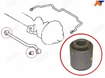 399 р. Сайлентблок Toyota Land Cruiser (J100,J80) 89-07  Land Cruiser Prado (J70) 87-96  Highlander 07-13 SAT ST-48706-60030  с доставкой в г. Кемерово. Увеличить фотографию 1