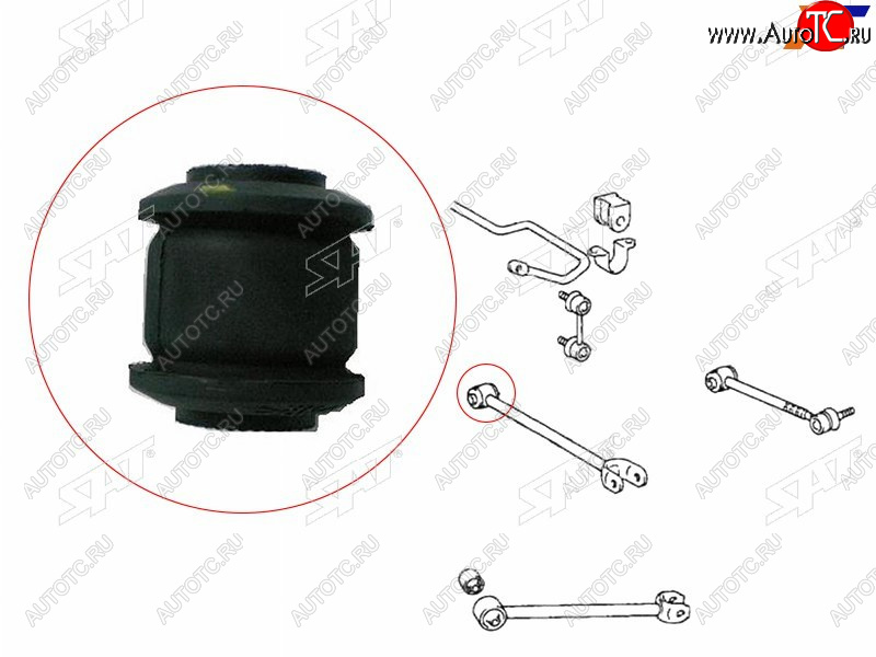 287 р. Сайлентблок Toyota Camry EuropeRussia (XV30,XV40,XV50) 01-18  Camry Japan 01-21  Crown 95-01  Ha SAT ST-48725-22180  с доставкой в г. Кемерово