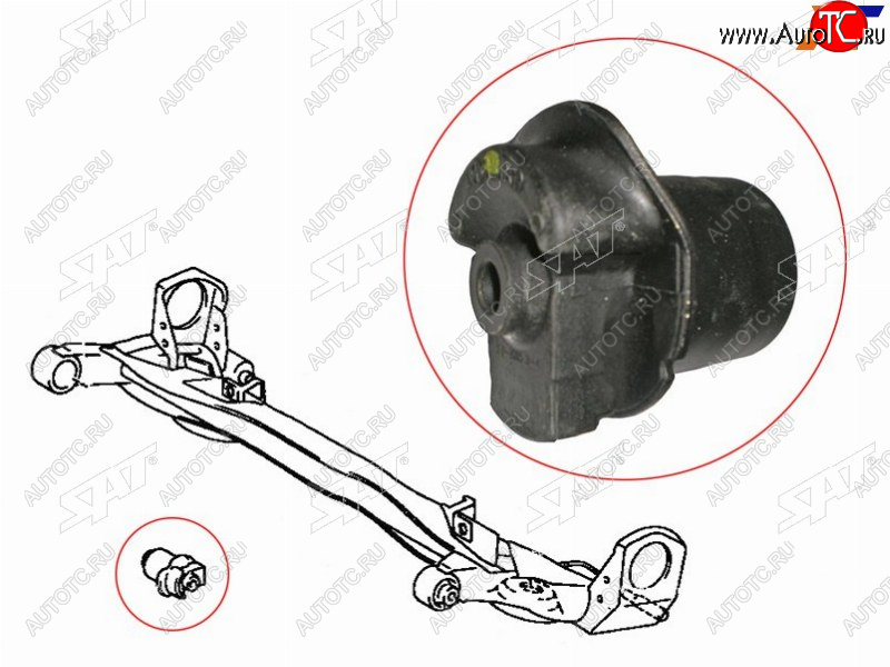1 199 р. Сайлентблок Toyota Gaia 98-04  Ipsum (SXM10) 96-01  Nadia 98-03 (Зад) SAT ST-48725-44010  с доставкой в г. Кемерово