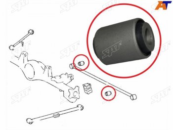 339 р. Сайлентблок Toyota Land Cruiser (J100) 98-07  Land Cruiser Prado (J120,J150) 02-20  Lexus GX 02-09 SAT ST-48725-35040  с доставкой в г. Кемерово. Увеличить фотографию 1