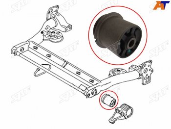1 699 р. Сайлентблок Audi A6 97-05  Volkswagen Passat 96-05  Audi S6 99-04  Skoda Superb 02-08 (Справа=Сле SAT ST-4B0501521E  с доставкой в г. Кемерово. Увеличить фотографию 1