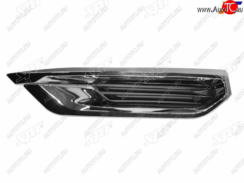 1 599 р. Правый молдинг переднего бампера SAT Haval F7x дорестайлинг (2019-2022) (хром)  с доставкой в г. Кемерово