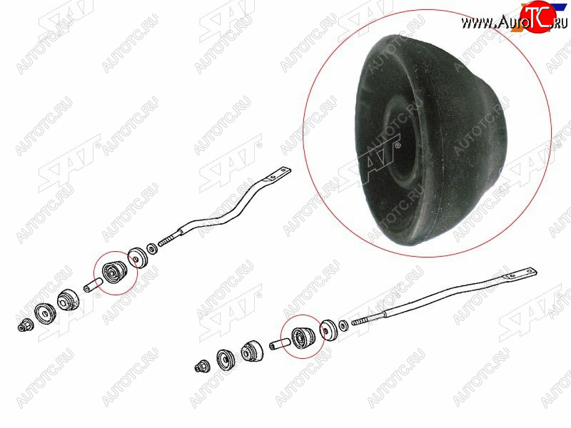 204 р. Сайлентблок Honda Accord 93-03  Odyssey 98-04  Avancier 99-03  Inspire 98-03 (Перед) SAT ST-51381-S84-A01  с доставкой в г. Кемерово
