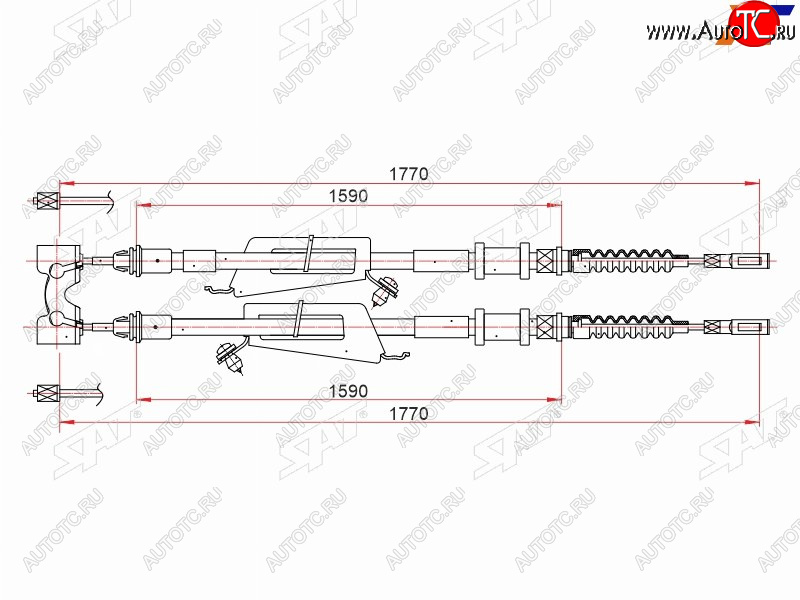 1 699 р. Трос ручного тормоза SAT Ford Focus 1 универсал дорестайлинг (1998-2002) с доставкой в г. Кемерово Увеличить фотографию 1 1 699 р. Трос ручного тормоза SAT Ford Focus 1 универсал дорестайлинг (1998-2002) с доставкой в г. Кемерово