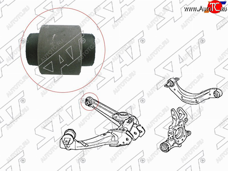 299 р. Сайлентблок Honda Civic 00-12  Civic Ferio 00-05  CR-V 01-06  Odyssey 01-10 (Снизу Зад) SAT ST-52364-S5A-004  с доставкой в г. Кемерово