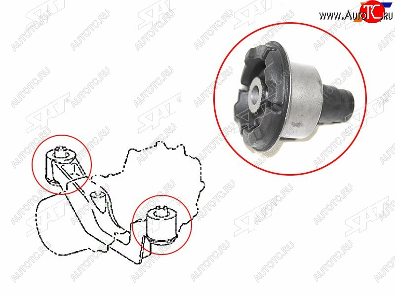529 р. Сайлентблок Lexus RX 08-15 SAT ST-52380-48070B  с доставкой в г. Кемерово