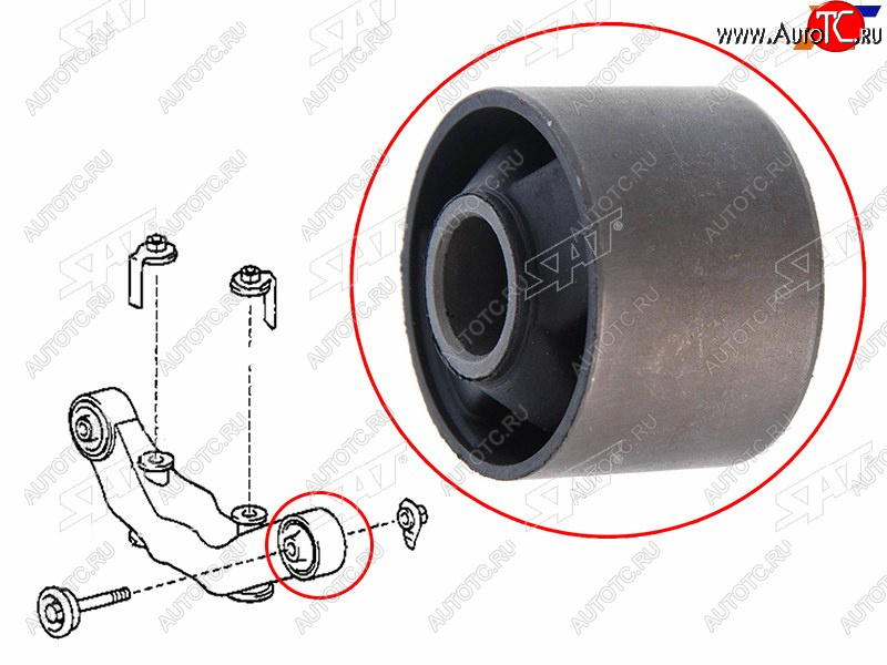 629 р. Сайлентблок Toyota Allion (T260) 07-21  Harrier (XU10,XU30) 97-13  Premio 07-21  Wish 03-17  Lex SAT ST-52380-48040B  с доставкой в г. Кемерово