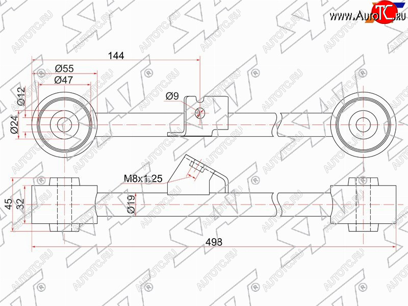 1 999 р. Тяга задняя продольная нижняя HONDA HR-V LH SAT ST-52380-S2H-000  с доставкой в г. Кемерово