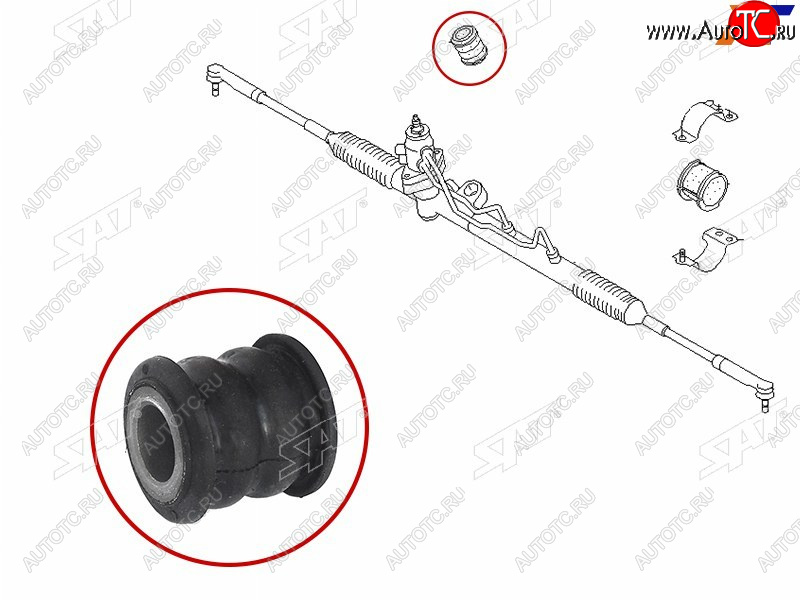 270 р. Втулка рулевой рейки Nissan AD 99-02  Almera 00-06  Sunny 98-04  Wingroad 99-05 SAT ST-54444-6M000B  с доставкой в г. Кемерово
