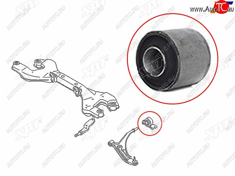 539 р. Сайлентблок переднего рычага задний  NISSAN PRIMERABLUEBERD 96-01 SAT ST-54500-01E05B  с доставкой в г. Кемерово