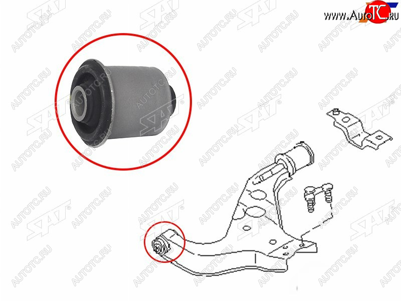439 р. Сайлентблок Nissan Pathfinder 95-04  Terrano 95-02  Infiniti QX4 96-03  Nissan Elgrand 97-02 SAT ST-54560-0W000  с доставкой в г. Кемерово