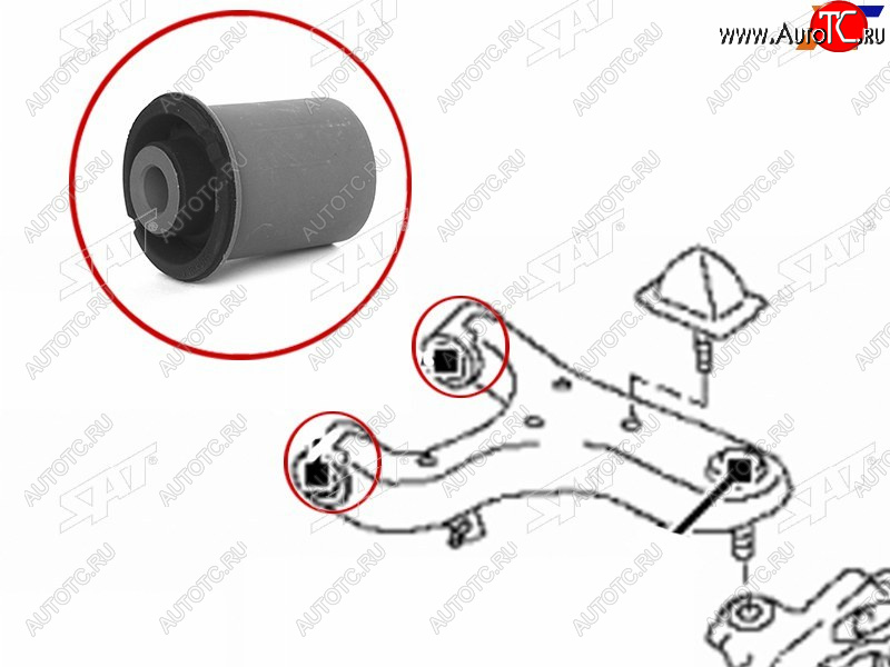 629 р. Сайлентблок Nissan Patrol 10-19  Infiniti QX56 10-13  QX80 13-20 SAT ST-54560-1LB0A  с доставкой в г. Кемерово