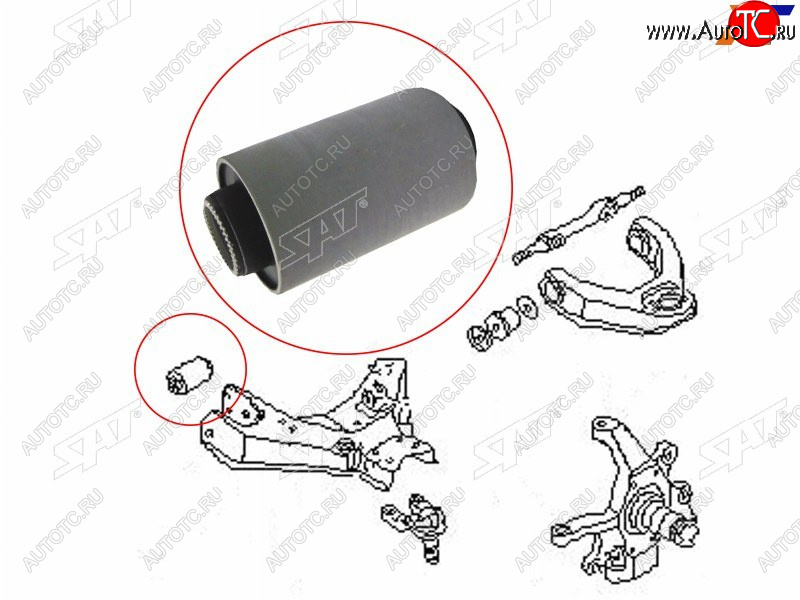 369 р. Сайлентблок Nissan Pathfinder 85-95  Terrano 86-96  Datsun 85-02  Terrano II 93-99 (Снизу Перед) SAT ST-54560-01G00  с доставкой в г. Кемерово