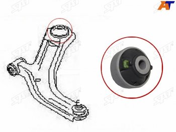 389 р. Сайлентблок Nissan AD 06-16  Juke 10-20  Leaf 09-17  March 02-10  Infiniti JX35 12-14  QX60 14- SAT ST-54570-ED50A  с доставкой в г. Кемерово. Увеличить фотографию 3