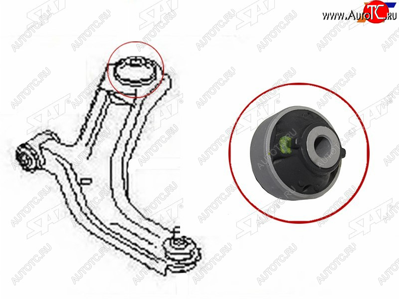 389 р. Сайлентблок Nissan AD 06-16  Juke 10-20  Leaf 09-17  March 02-10  Infiniti JX35 12-14  QX60 14- SAT ST-54570-ED50A  с доставкой в г. Кемерово