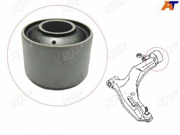 299 р. Сайлентблок RR переднего нижнего рычага NISSAN ADWIGROADALMERASYLPHYPULSARSUNNY 00- SAT ST-54570-4M410  с доставкой в г. Кемерово. Увеличить фотографию 2