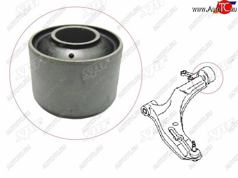 299 р. Сайлентблок RR переднего нижнего рычага NISSAN ADWIGROADALMERASYLPHYPULSARSUNNY 00- SAT ST-54570-4M410  с доставкой в г. Кемерово