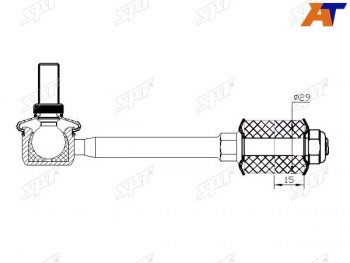 Тяга стабилизатора переднего TOYOTA HIACEREGIUSACENISSAN PATROLSAFARI 97- LH=RH SAT ST-54618-VC300