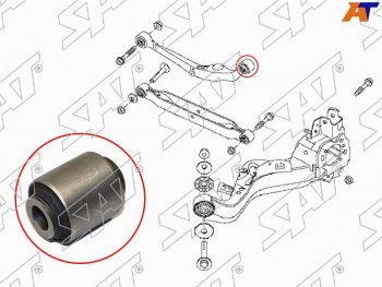 379 р. Сайлентблок Nissan Juke 10-20  Qashqai 06-22  Serena 05-16  X-Trail 07-15 SAT ST-55120-JD000  с доставкой в г. Кемерово. Увеличить фотографию 1